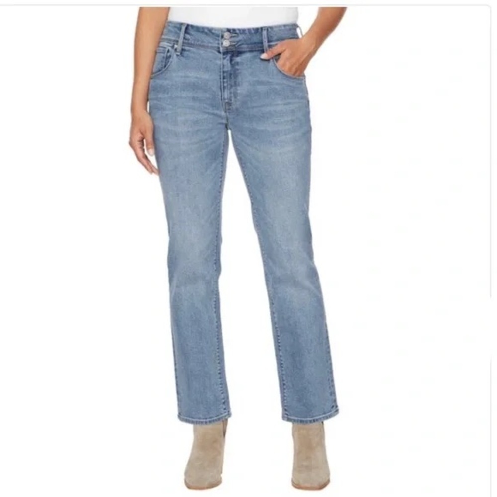 NWT Hudson brand Women’s Sz 28/6 Straight Leg Slim Fit Mid-Rise Jeans - Picture 2 of 8